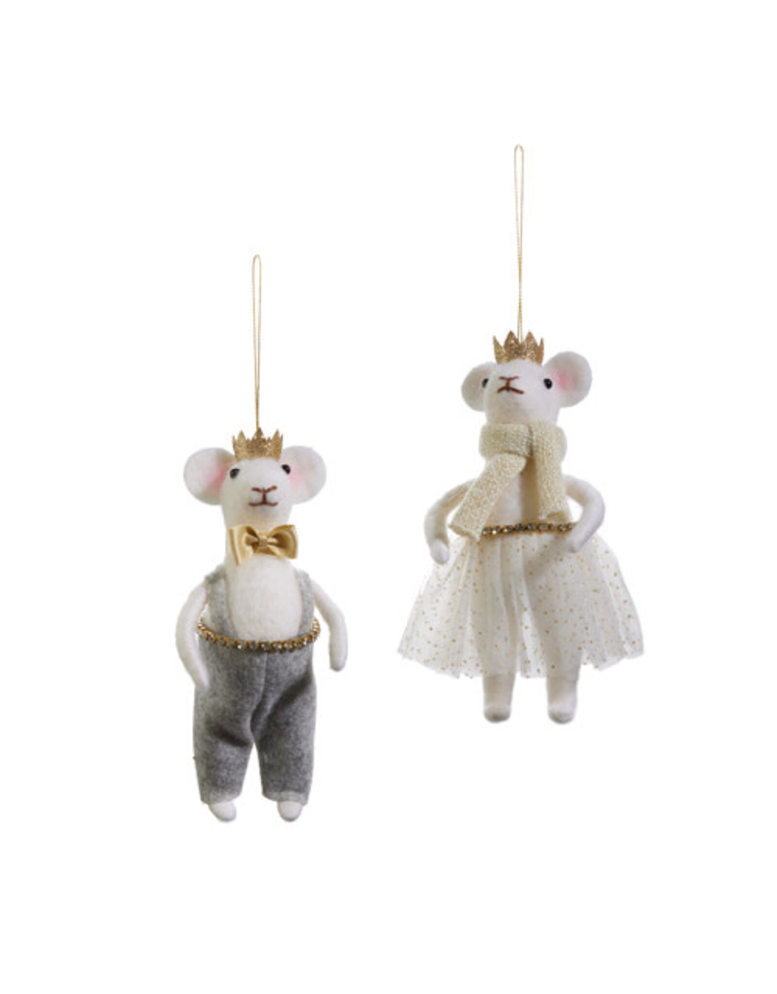6.75" Crowned Mouse Ornament 4415550