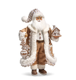 18" Gingham Gingerbread Santa 4415585
