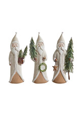6" Natural Santa with Tree Ornament 4416261