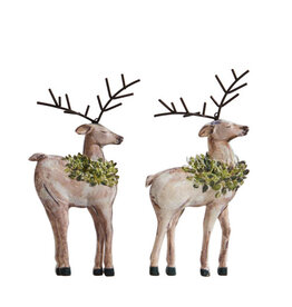 6.75" DEER CUT OUT ORNAMENT 2 styles. each  4416293