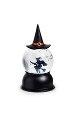 8" Flying Witch Lighted Swirling Bat Globe  4416928