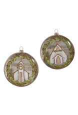 5" Music Sheet Church Disc Ornament 2 styles, each 4424571