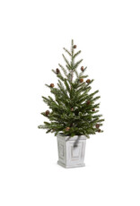 26" Pine Tree in White Container 4424624