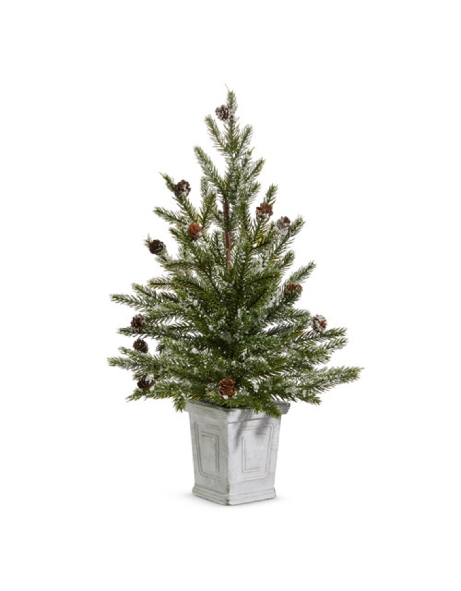 22" Pine Tree in White Container 4424625