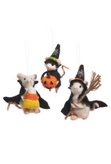 5.5" Halloween Costume Mouse Ornament 3 styles, each  4503559
