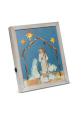 11.75" Holy Night Lighted Framed Print 4516433