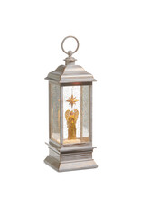 11.5" Golden Angel Animated Lighted Water Lantern 4516923