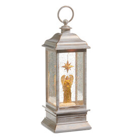 11.5" Golden Angel Animated Lighted Water Lantern 4516923