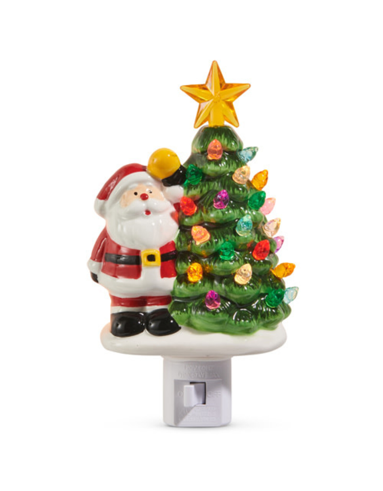 6.5" Santa with Tree Night Light 4519203