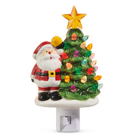 6.5" Santa with Tree Night Light 4519203