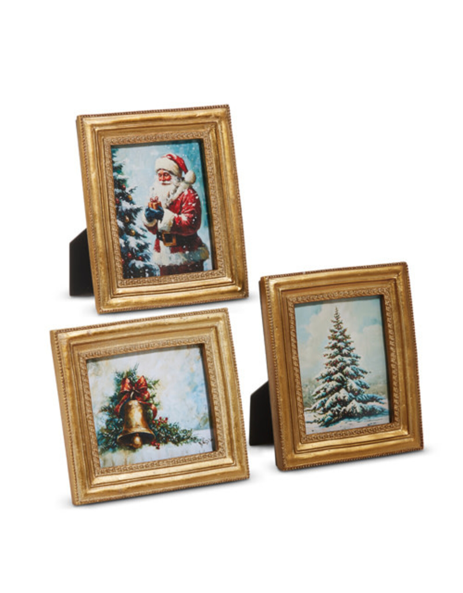 6" Winter Holiday Scene Framed Art 3 styles, each 4536654