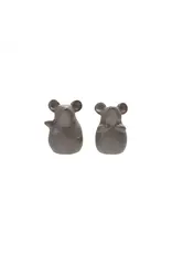 Stoneware Mouse, Reactive Glaze, 2 Styles, each DG0523A
