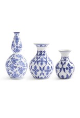 Blue & White Porcelain Bud Vases