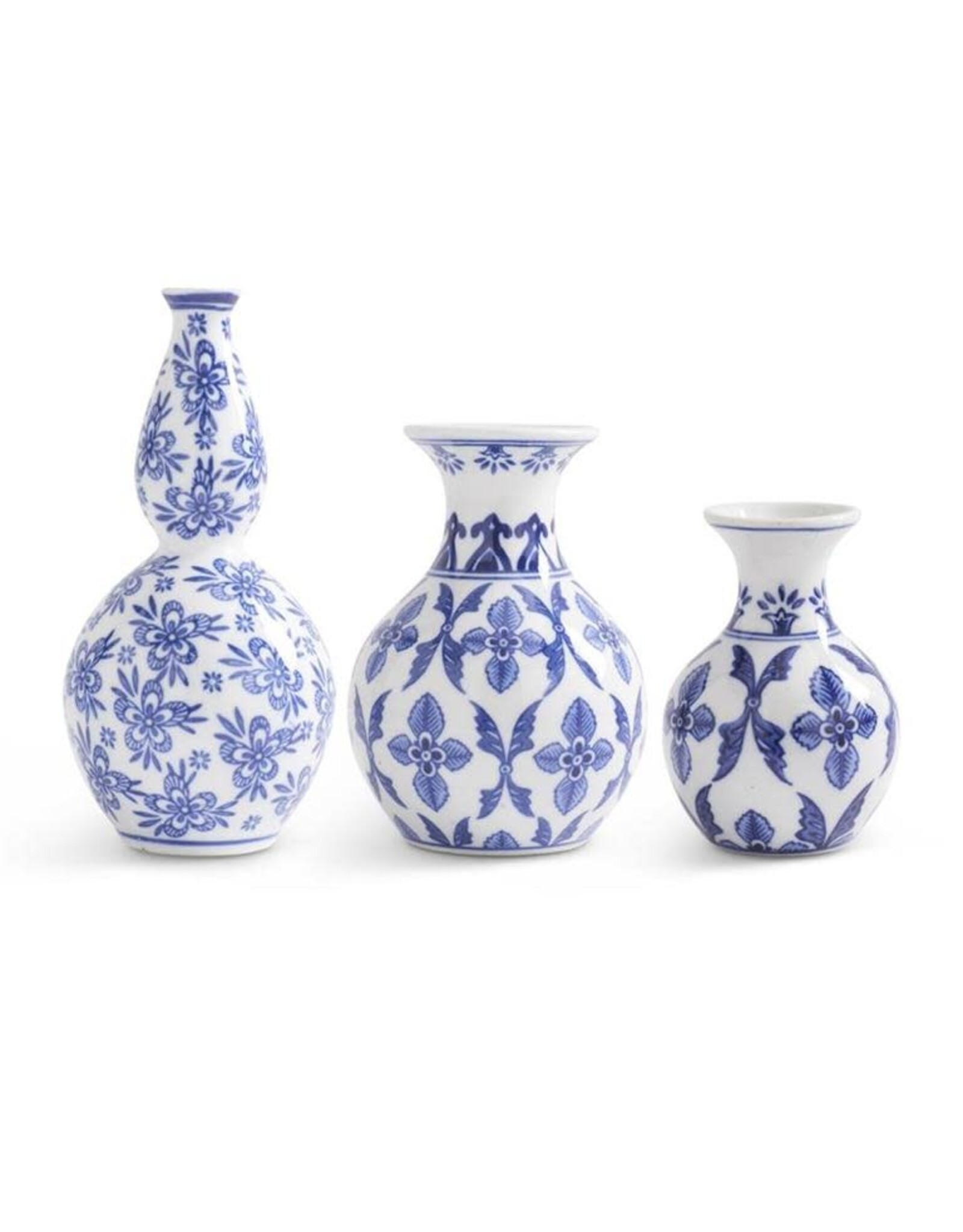 Blue & White Porcelain Bud Vases