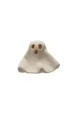 Stoneware Bisque Ghost with LED Light, White HX1940
