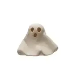 Stoneware Bisque Ghost with LED Light, White HX1940