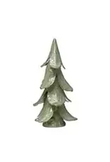 8" Round x 15-1/2"H Stoneware Tree, Green XS1424