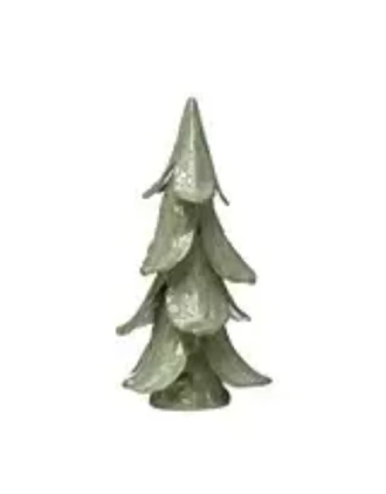 8" Round x 15-1/2"H Stoneware Tree, Green XS1424