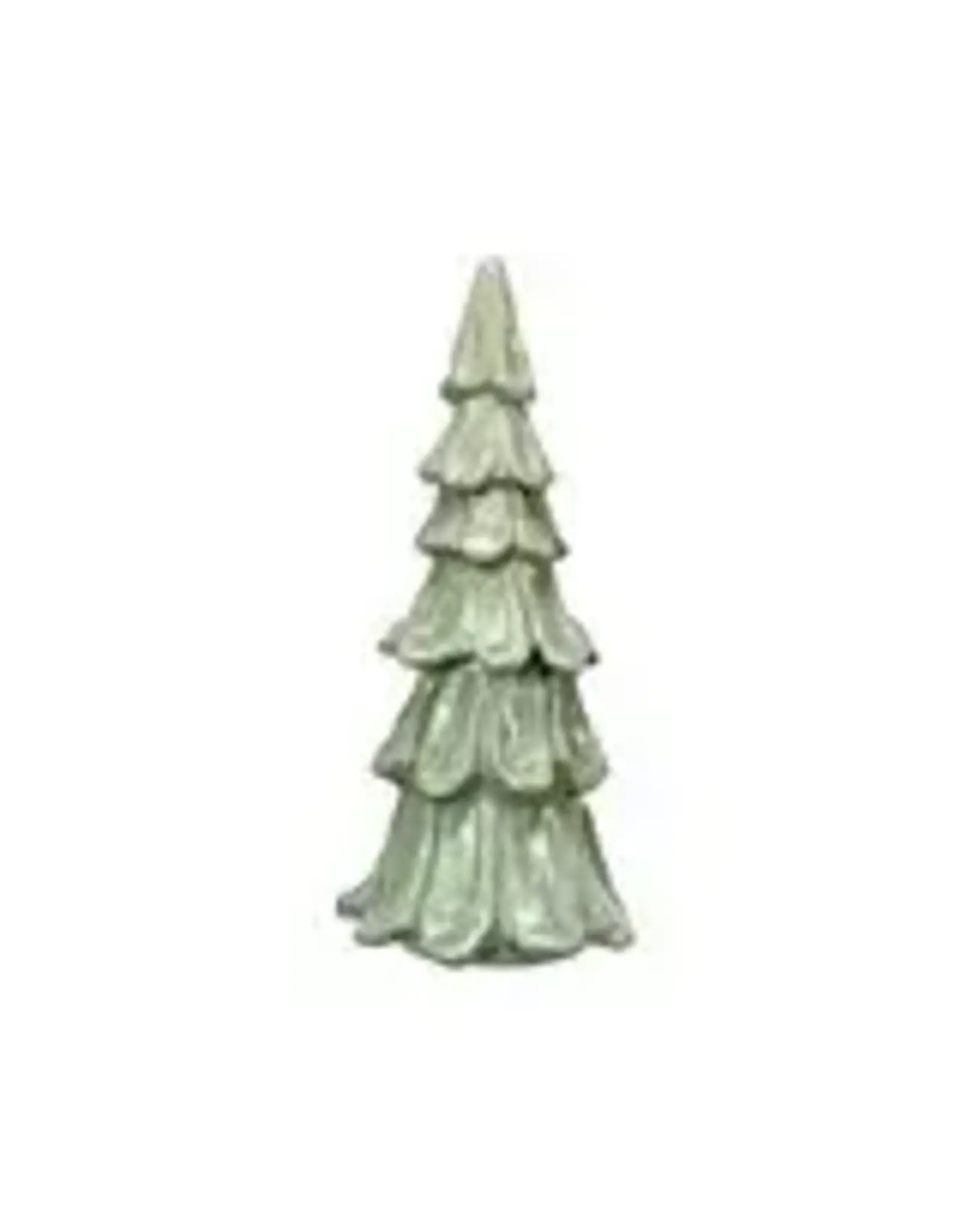 Handmade Stoneware Tree, Reactive Glaze, Green XS5338