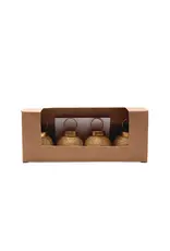 Glass Ball Ornament Card/Photo Holders with 12 Cards, Boxed Set of 4 XS8076