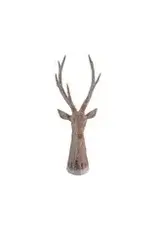 Resin Deer Head with Laser Etched Trees & Snow Design XS8794