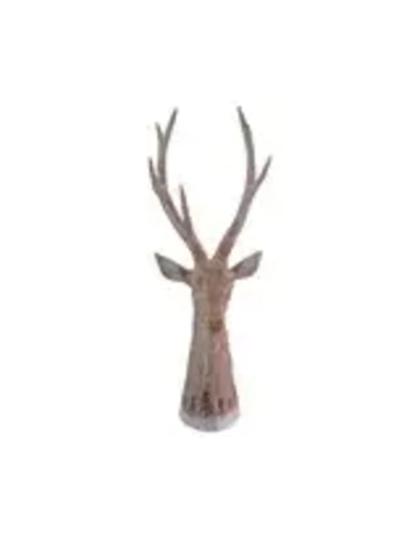 Resin Deer Head with Laser Etched Trees & Snow Design XS8794