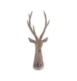 Resin Deer Head with Laser Etched Trees & Snow Design XS8794