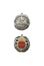 Ornament Shaped Pillow with Embroidery, 2 Styles each  XS8974A