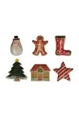 Stoneware Holiday Shaped Dish, 6 Styles  each  XS9023A