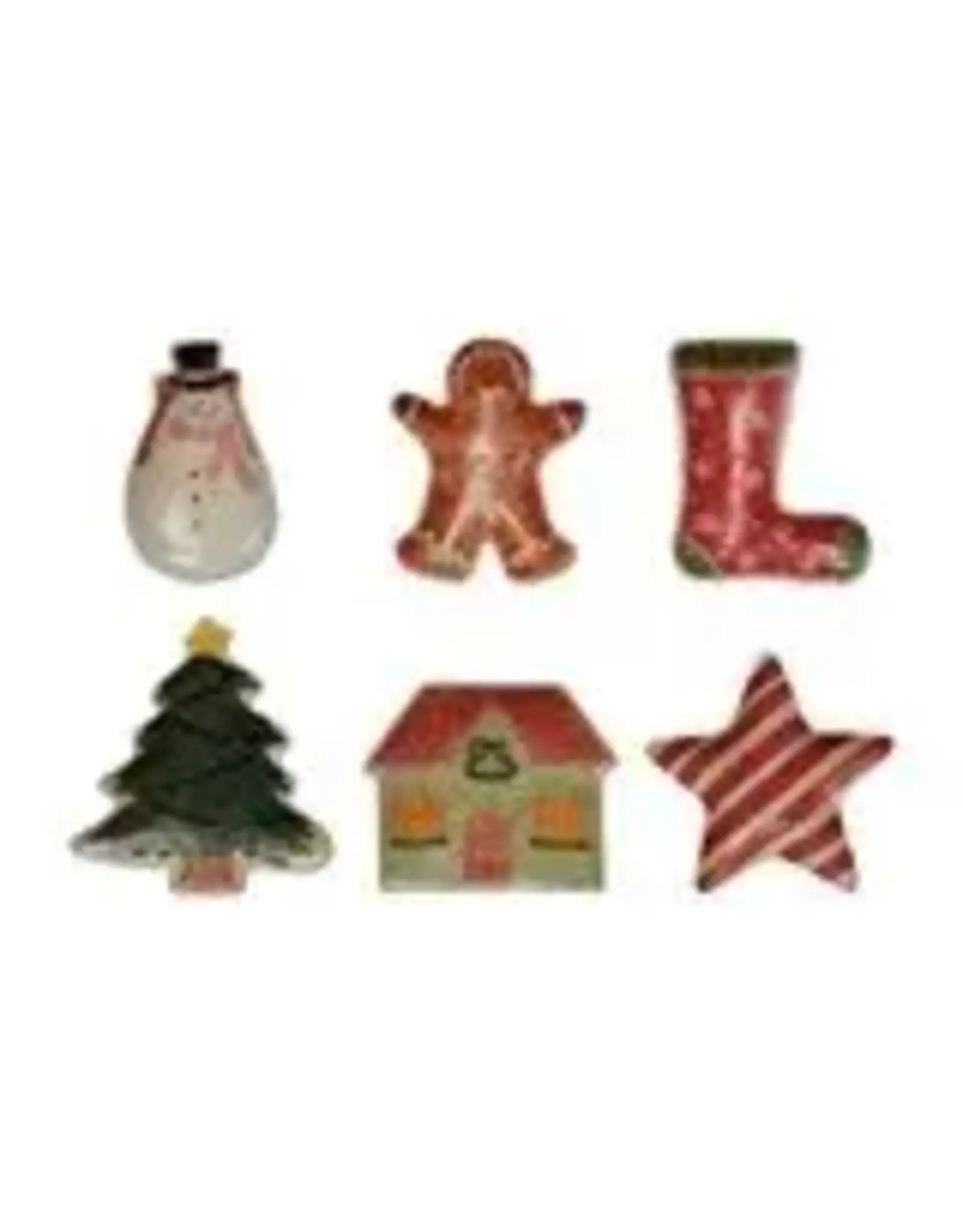 Stoneware Holiday Shaped Dish, 6 Styles  each  XS9023A