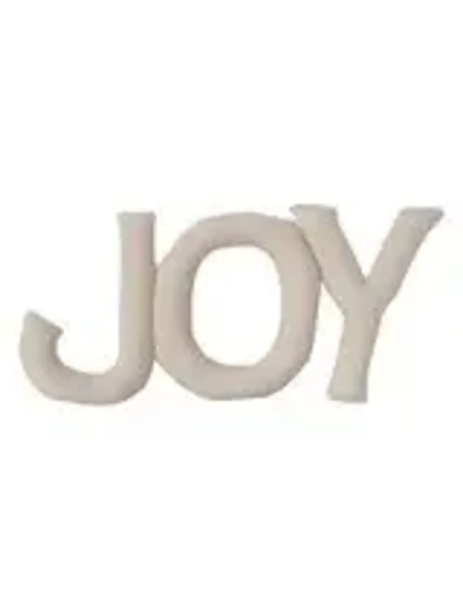 31"L x 14"H "JOY" Shaped Pillow, Natural  XS9086