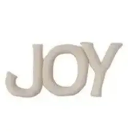 31"L x 14"H "JOY" Shaped Pillow, Natural  XS9086