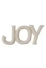 31"L x 14"H "JOY" Shaped Pillow, Natural  XS9086