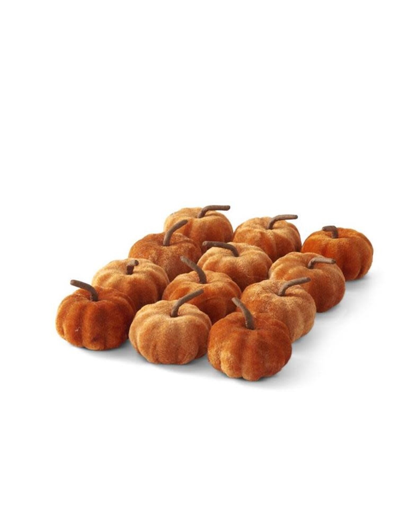 2.25 Inch Orange Velvet Pumpkin 41113D-OR