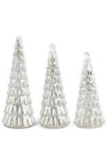 Silver LED Mercury Glass Tree w/Timers  Item #: 54930A-SI