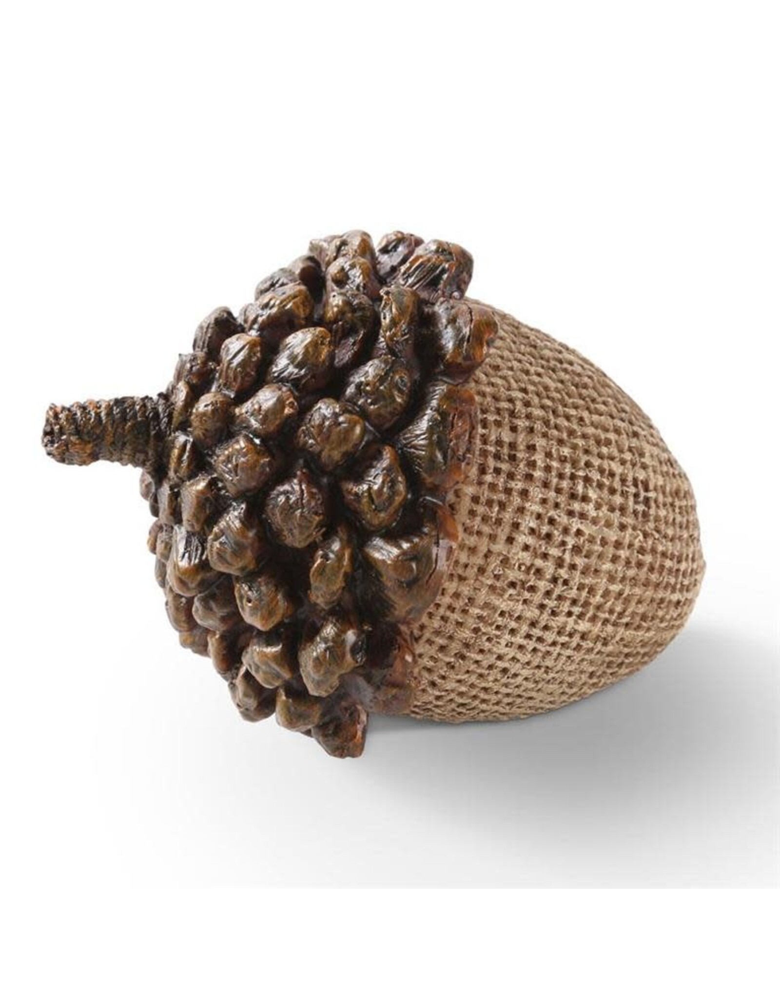 3.5 Inch Light Brown Resin Acorn w/Pinecone 40704B
