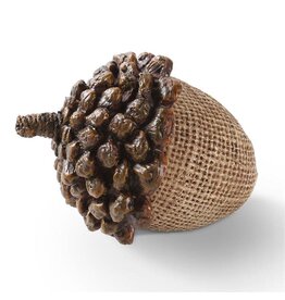 3.5 Inch Light Brown Resin Acorn w/Pinecone 40704B