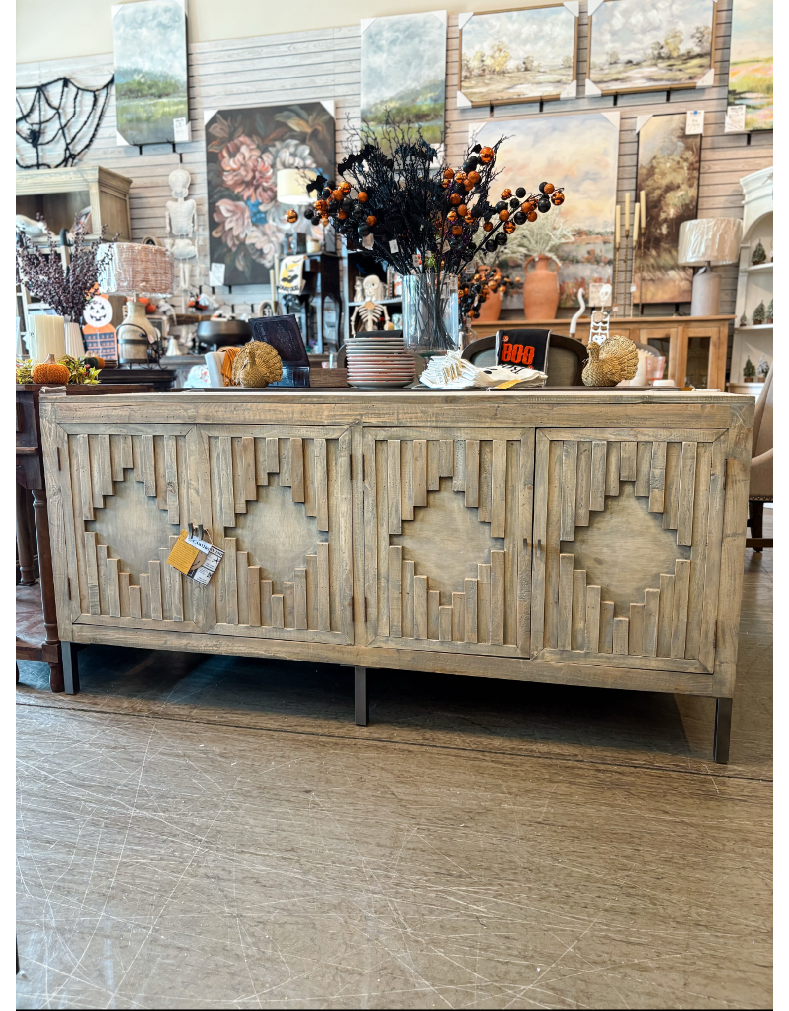 CAB326 Bristol Credenza 4Drs 68.1x20.1x32.2"H