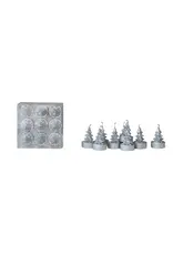 Unscented Tree Shaped Tealights in Box, Set of 9 XS6946