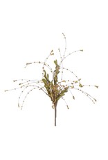 25"  Brown Bead Bud Spray w/Foliage 42125A-BR