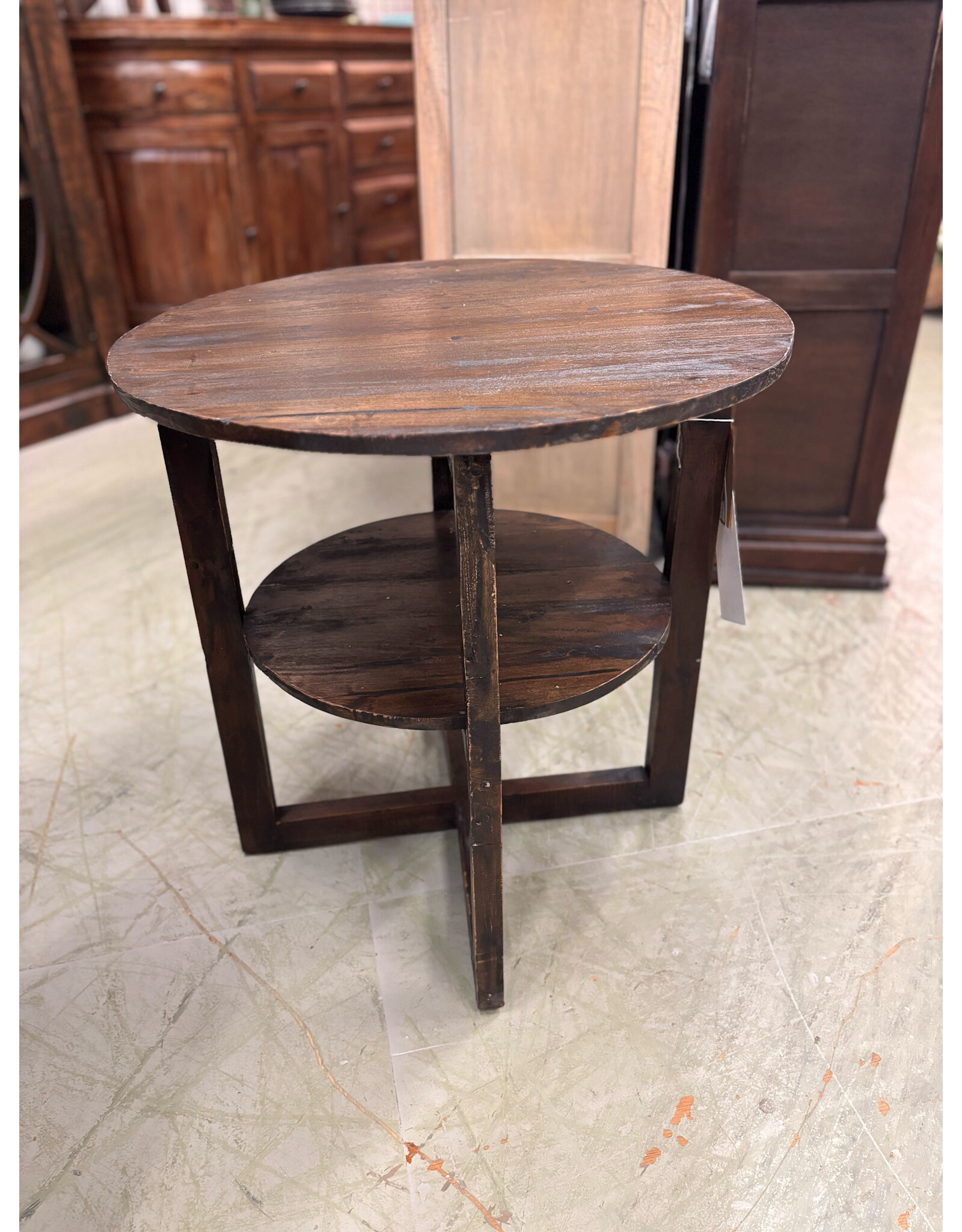 TAB160 End Table 23.4x23.6H tea brown
