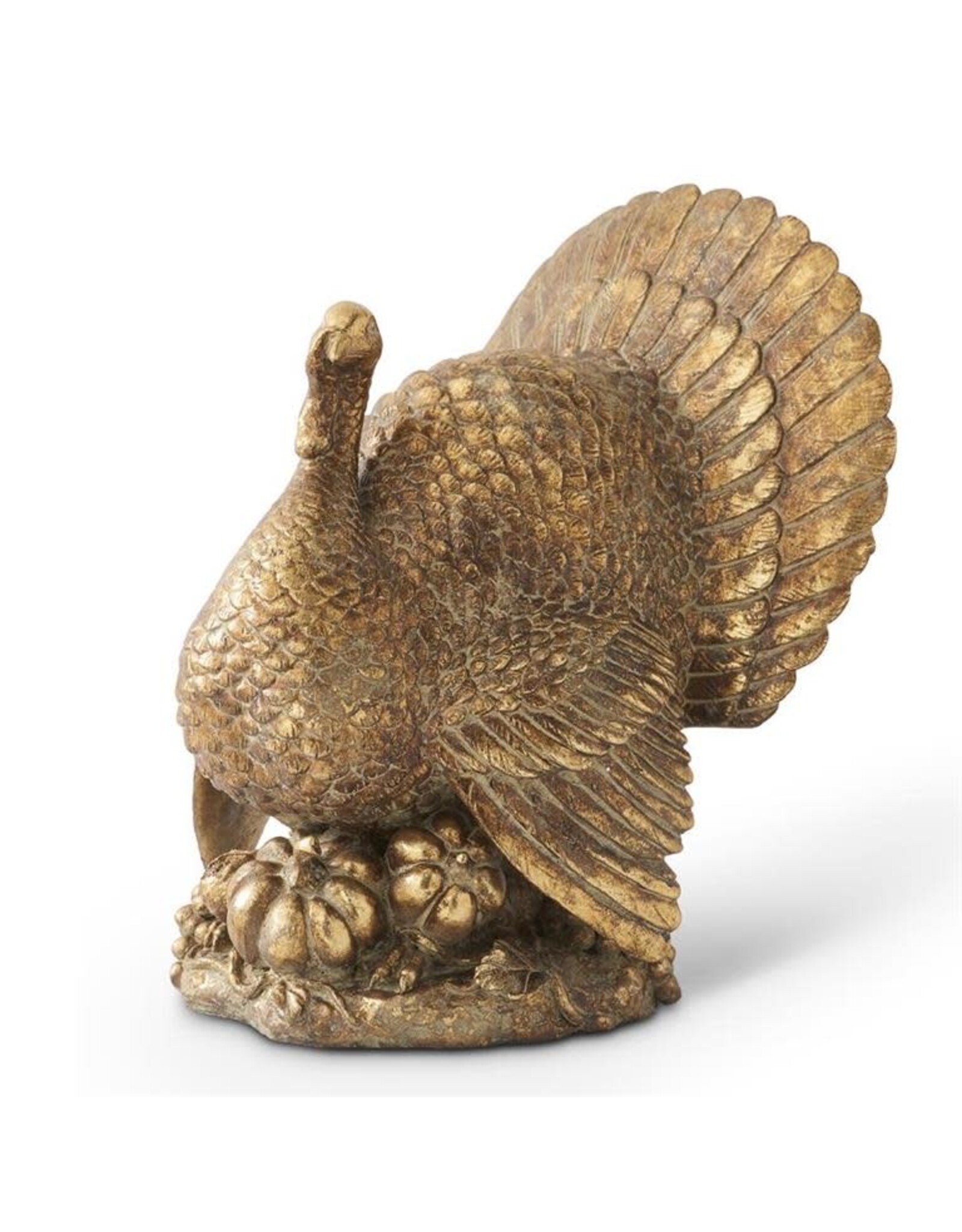 17" Resin Ant. Gold Turkey 41253A-GO