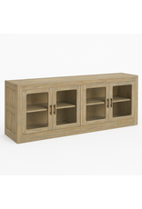 CAB631 Fairbanks Credenza 4GD w/Adj Shelf 83.8x16.8x31.8"H