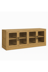 CAB631 Fairbanks Credenza 4GD w/Adj Shelf 83.8x16.8x31.8"H