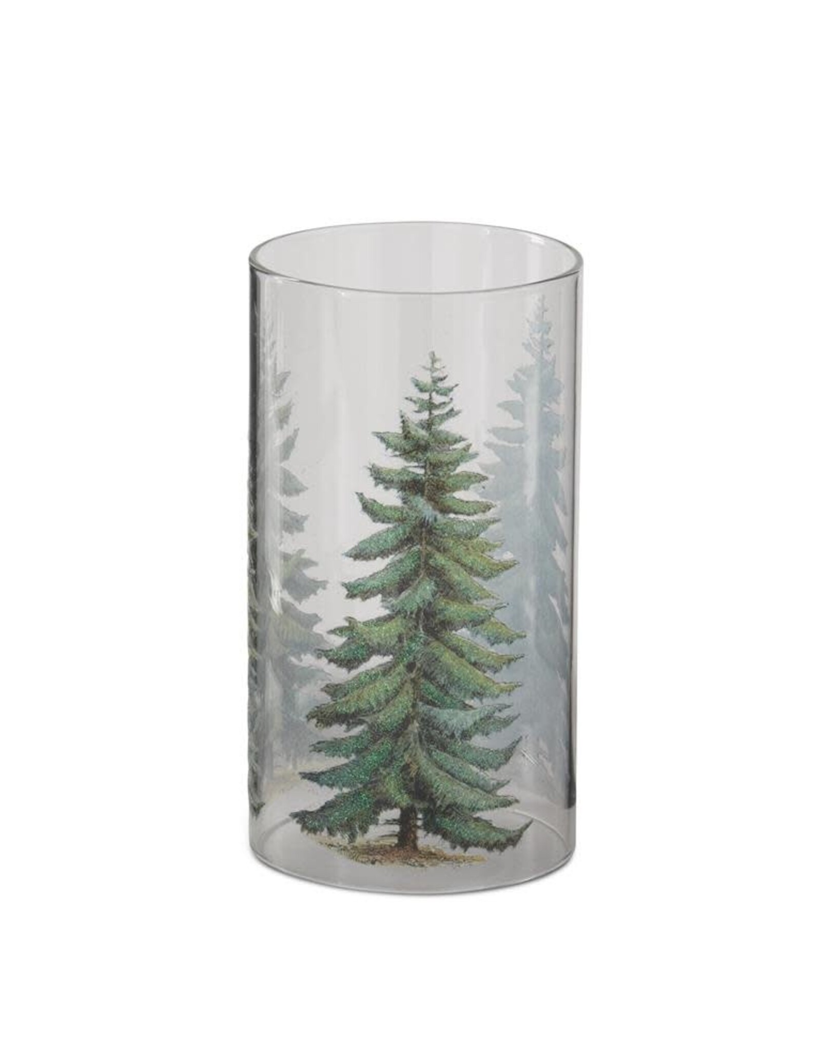 7.75 Inch Clear Glass Christmas Tree Candle Slip Cover  56375I