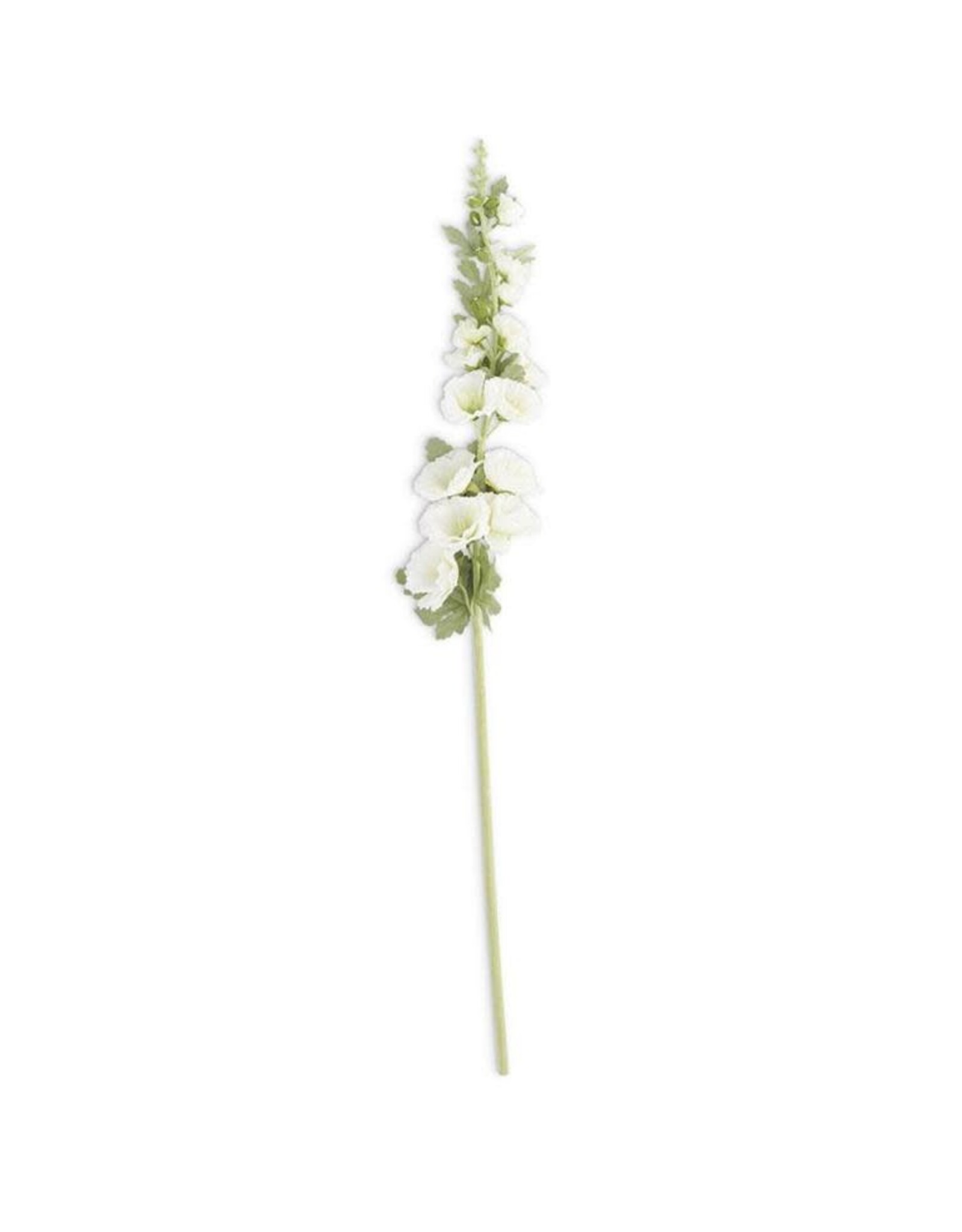 43"  White Hollyhock Stem 15344A