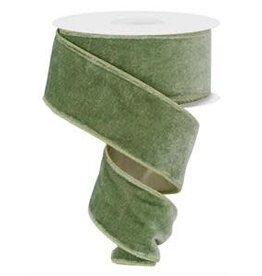 2.5"X10YD  VELVET/SATIN BACK Ribbon  RGE165930