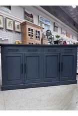 CAB282 Large Credenza 4 Drw w Bvld Pnls 4 dRw W/RG 81.8x17.7x44.8