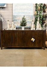 CAB632 Flagstaff Credenza 4Drs w/Adj Shelf 78x20.1x34.2"H