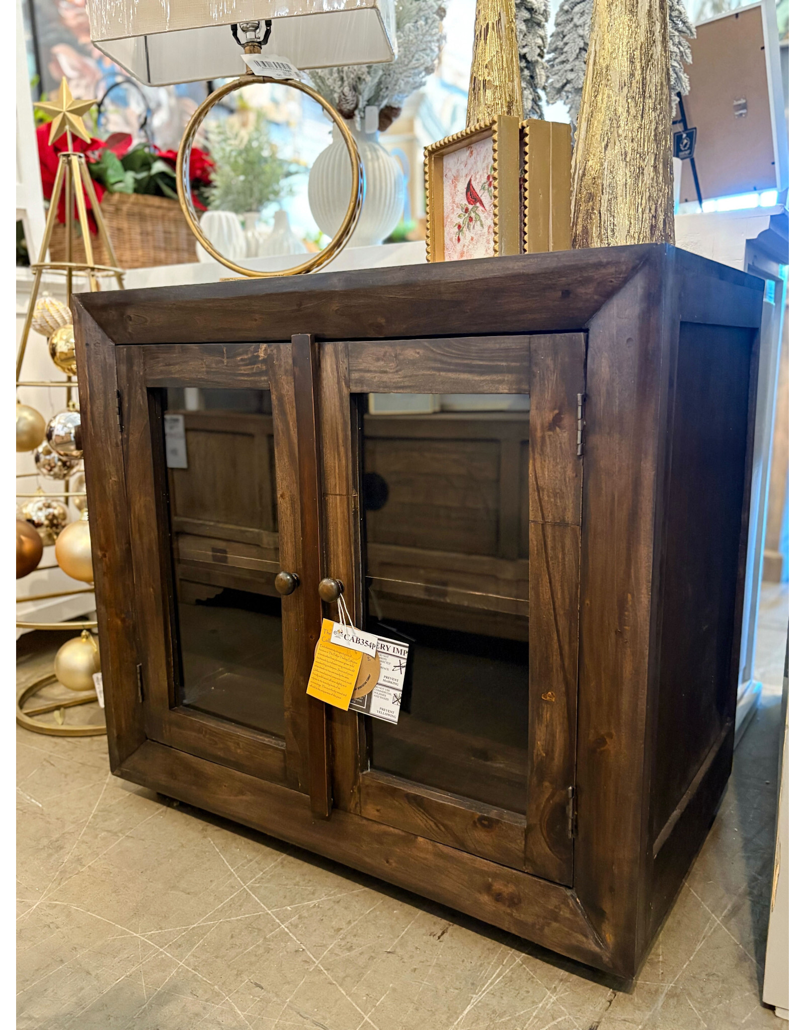 CAB354 Glazed Accent Cabinet 33.8 x 20.8 x 31.8'H